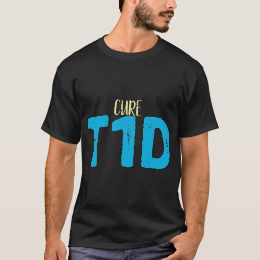 1型糖尿病認識度- TID糖尿病の治療 Tシャツ (正面)