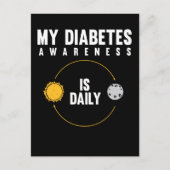 1型糖尿病認識度T1D糖尿病患者 ポストカード (正面)