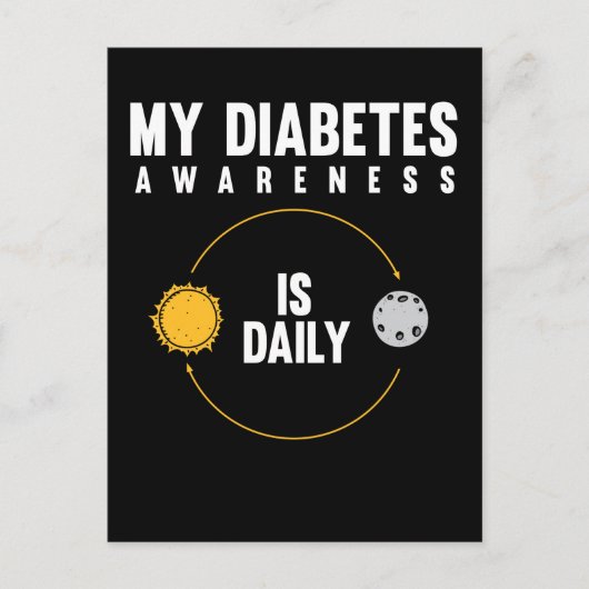 1型糖尿病認識度T1D糖尿病患者 ポストカード (正面)