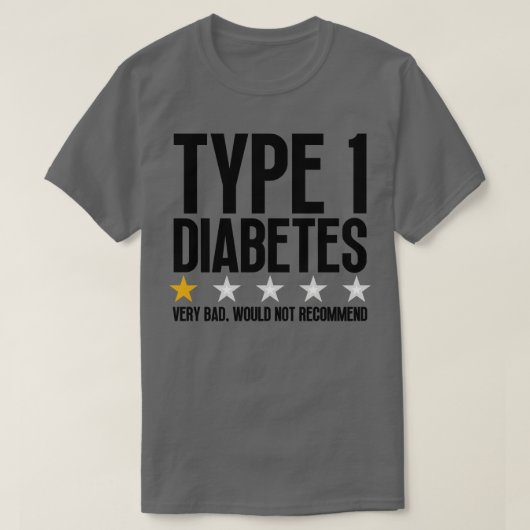 1型糖尿病5 Tシャツ (デザイン正面)