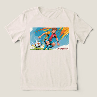 1型糖尿病 – サッカーの若者 トライブレンドＴシャツ