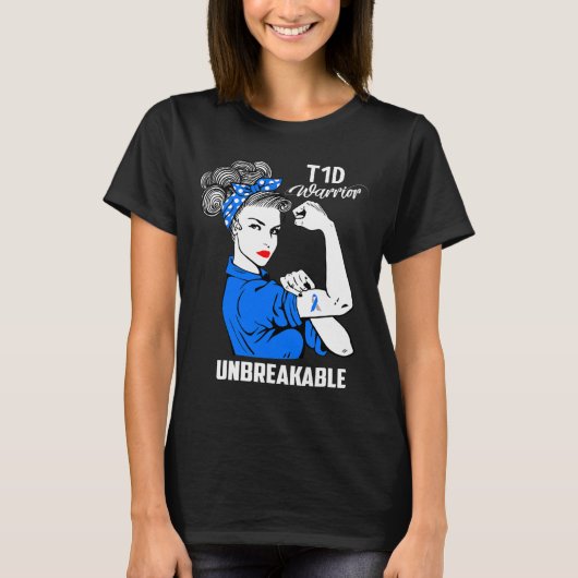 1型糖尿病(T1D)啓発ギフト Tシャツ (正面)
