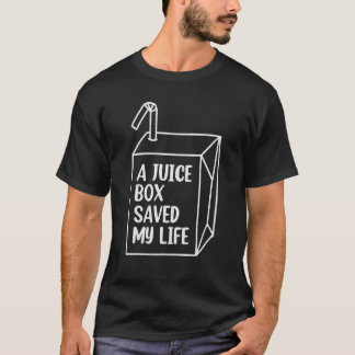 1型糖尿病Aジュースボックス救マイライフ Tシャツ