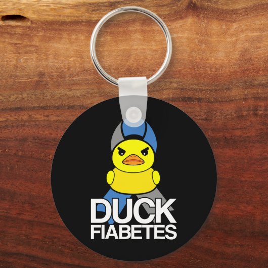 1型糖尿病T1Dアヒル糖尿病Awa キーホルダー (正面)