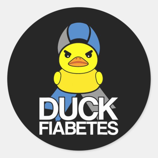 1型糖尿病T1Dアヒル糖尿病Awa ラウンドシール (正面)