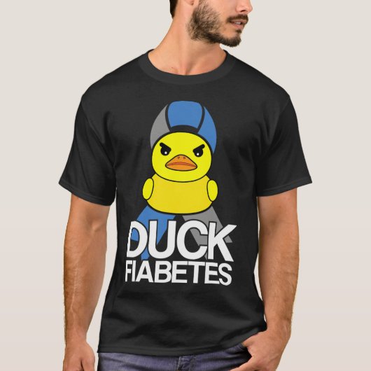 1型糖尿病T1dアヒル糖尿病Awa Tシャツ (正面)