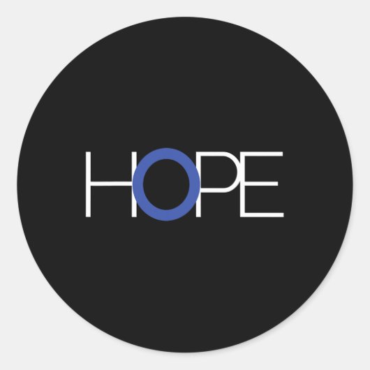 1型糖尿病T1Dブルーサークル認識度ギフト ラウンドシール (正面)