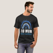 1型糖尿病T1dママ糖尿病認識度レインボー Tシャツ (正面フル)