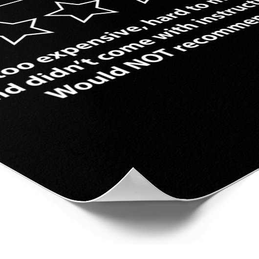 1型糖尿病T1d一星評価おもしろい認識度 ポスター (角)