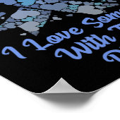 1型糖尿病Tee糖尿病の人が大好き ポスター (角)