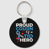 1型誇りを持った糖尿病ヒーロー戦士サップのいとこ キーホルダー (正面)