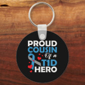 1型誇りを持った糖尿病ヒーロー戦士サップのいとこ キーホルダー (正面)