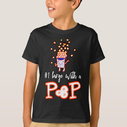 #1大で子供のポップ・アートのシャツ Tシャツ (正面)