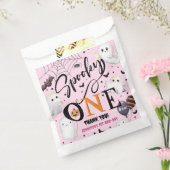 1女不気味子ハロウィーン1st誕生日パーティーピンク フェイバーバッグ (封をした状態)