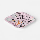 1女不気味子ピンクハロウィーン1日 ペーパープレート (傾斜あり)