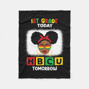 1学年の今日Hbcu明日の歴史的な黒C フリースブランケット