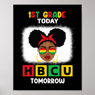 1学年の今日Hbcu明日の歴史的な黒C ポスター