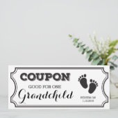 1孫ベビー告知のクーポン 案内状 (スタンド正面)