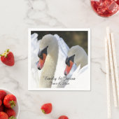 1対の白鳥 スタンダードカクテルナプキン (インサイチュ)