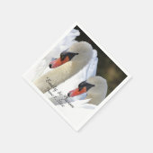 1対の白鳥 スタンダードカクテルナプキン (角)