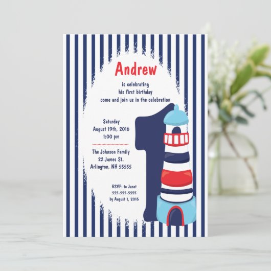 #1少年灯台誕生日 招待状 (スタンド正面)