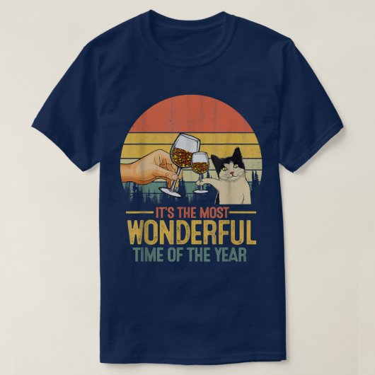1年で一番素敵な時期の猫 Tシャツ (デザイン正面)