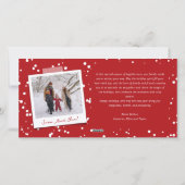 1年で最も素晴らしい時間ミニマリスト3写真 シーズンカード (裏面)