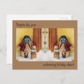 1年に受け入れる休日応援はがき ポストカード (正面/裏面)