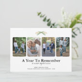 1年に4枚の写真を覚えるクリスマス シーズンカード (スタンド正面)