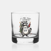 1年のアライグマの最も素晴らしいワイン ウイスキーグラス (正面)