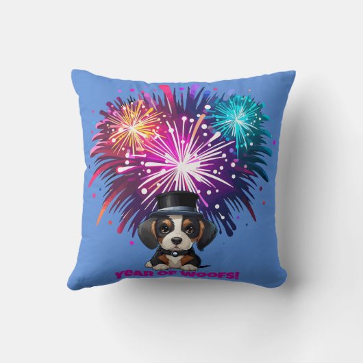 1年のウーフ！ クッション (裏面)