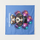 1年のウーフ！ タペストリー (正面(横))