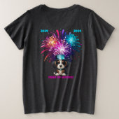 1年のウーフ！ プラスサイズTシャツ (デザイン裏面)