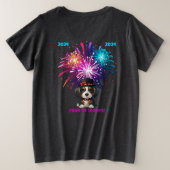 1年のウーフ！ プラスサイズTシャツ (デザイン裏面)