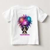 1年のウーフ！ ベビーTシャツ (裏面)