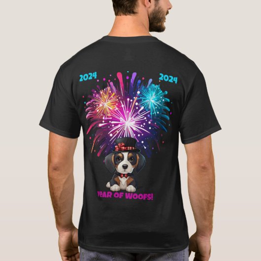 1年のウーフ! Tシャツ (裏面)
