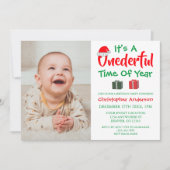 1年のオンダーフル時間クリスマス1日 招待状 (正面)