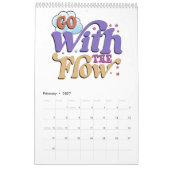 1年のカラフルインスピレーション カレンダー (2月 2027)