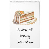 1年のベーキングインスピレーションカレンダー カレンダー (カバー)