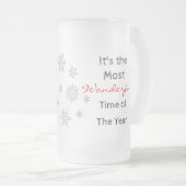 1年のマグで最も素晴らしい時霜の降りた間 フロストグラスビールジョッキ (正面右)