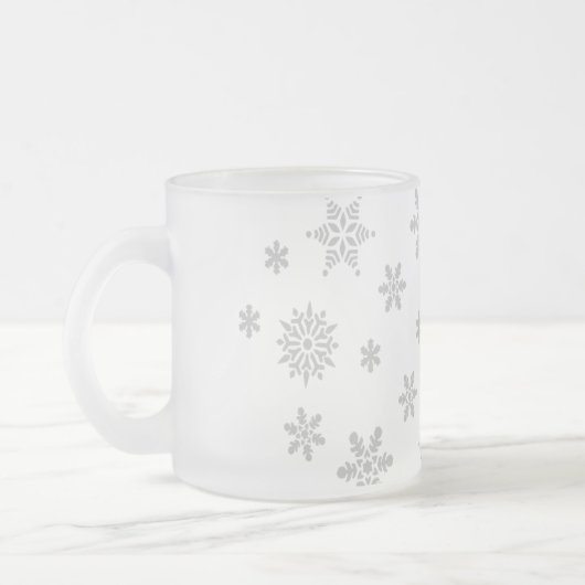 1年のマグで最も素晴らしい時霜の降りた間 フロストグラスマグカップ (左)