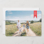 1年のレビュー休暇クリスマスフォトカード シーズンカード (裏面)