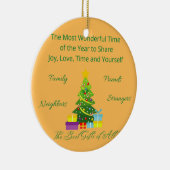1年の中で最も素晴らしいオーナメント セラミックオーナメント (右)
