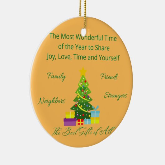 1年の中で最も素晴らしいオーナメント セラミックオーナメント (右)