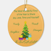 1年の中で最も素晴らしいオーナメント セラミックオーナメント (左)