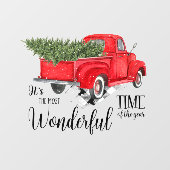 1年の中で最も素晴らしい時間レッドトラック ウィンドウサイン (シート)