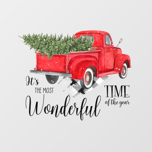 1年の中で最も素晴らしい時間レッドトラック ウィンドウサイン (シート)