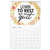 1年の前向き毒 カレンダー (2月 2026)