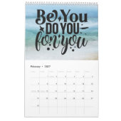 1年の前向き毒 カレンダー (2月 2027)