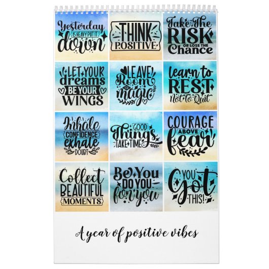 1年の前向き毒 カレンダー (カバー)